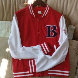 Love Tree red varsity jacket
